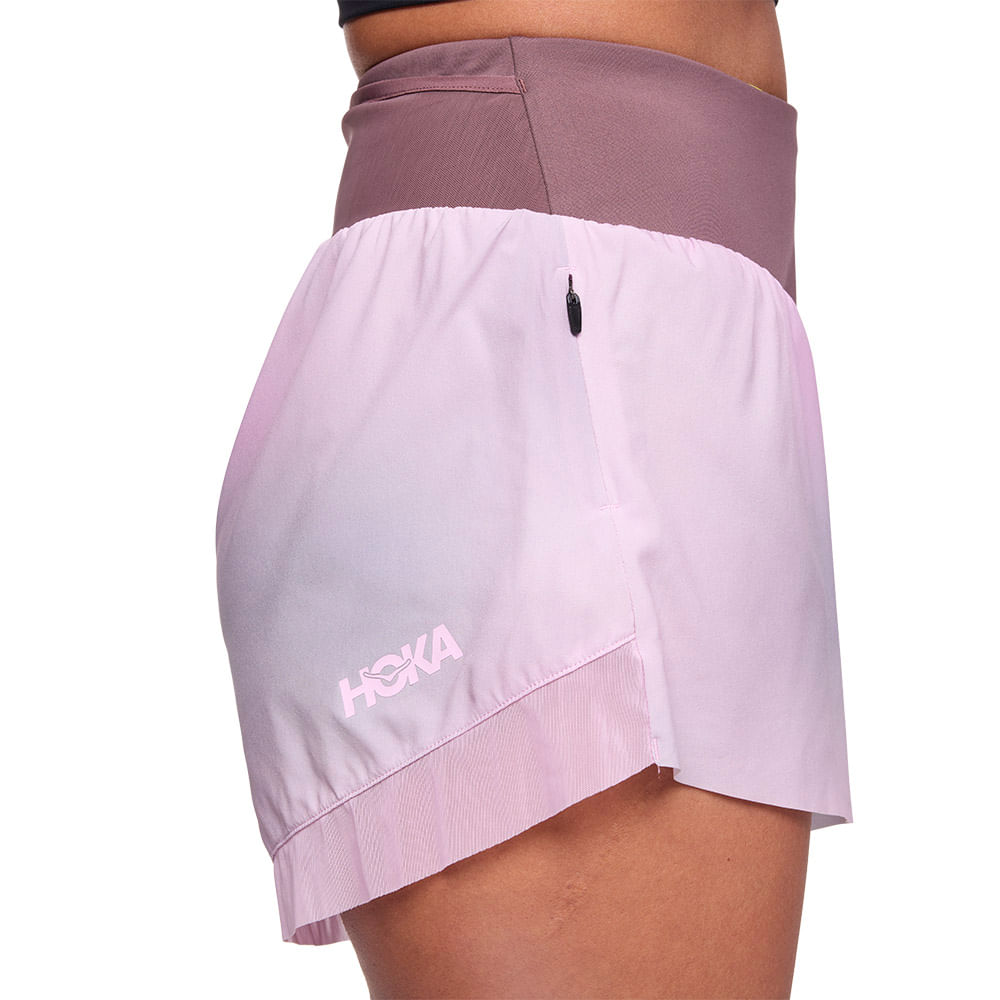 Short Hoka Glide 4 Estampado Feminino – rosa – foto 4