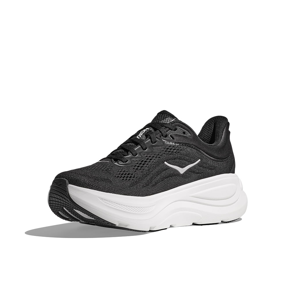 Tênis Hoka Bondi 9 Wide Masculino – preto e branco – foto 2
