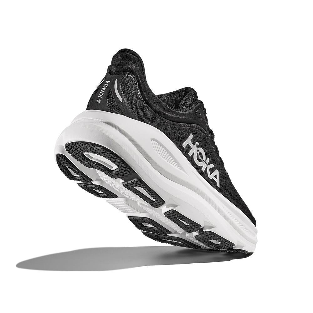 Tênis Hoka Bondi 9 Wide Masculino – preto e branco – foto 5