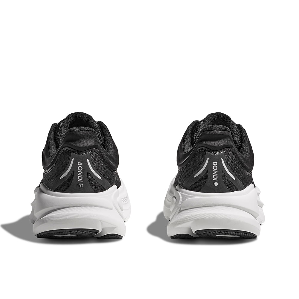 Tênis Hoka Bondi 9 Wide Masculino – preto e branco – foto 6