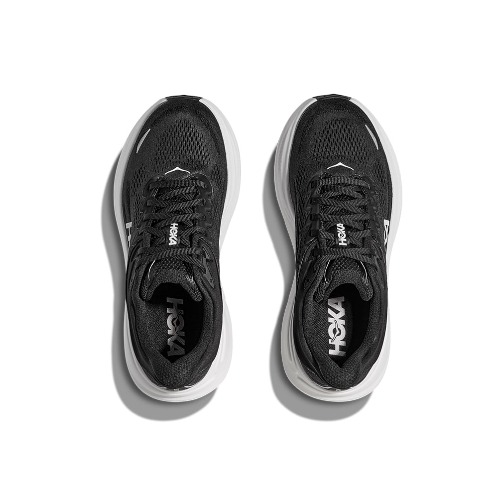 Tênis Hoka Bondi 9 Wide Masculino – preto e branco – foto 7