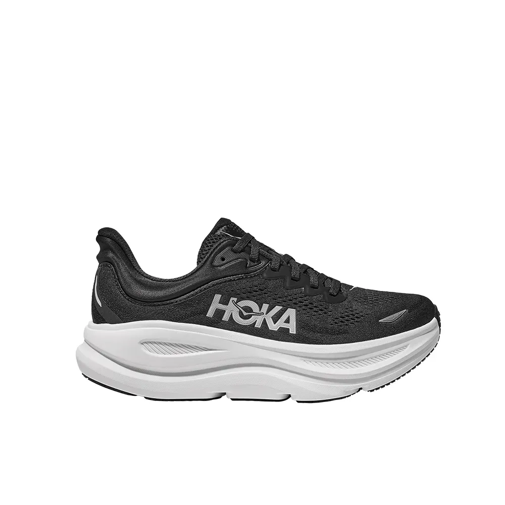 Tênis Hoka Bondi 9 Wide Feminino – preto e branco – foto 1