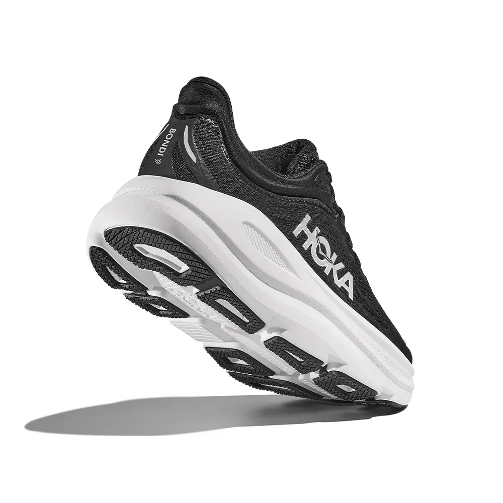 Tênis Hoka Bondi 9 Wide Feminino – preto e branco – foto 4